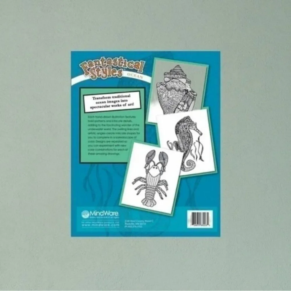 Fantastical Styles: Ocean Artistic Patterns Coloring Book